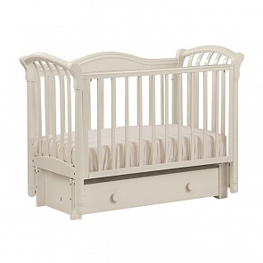 Кровать детская БИ 10.3 Азалия маятник продольный, отбеленный (Лель, LIEL-БИ 10.3_отбеленный)